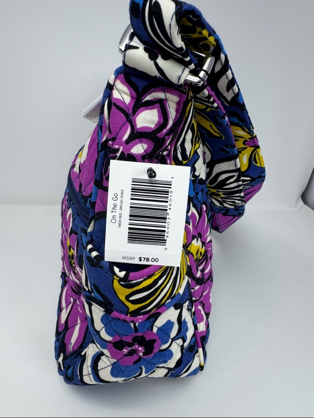 Vera Bradley Quilted Crossbody African Violet Retired - Picture 2 of 10